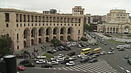 Road traffic, Republic square, Yerevan