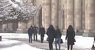 Yerevan, winter, street,  people