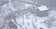 Yerevan, Winter, Road, Traffic
