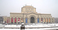 Yerevan,winter, Republic square