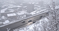 Yerevan, Winter, Road traffic