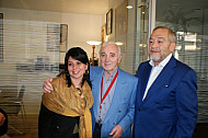 Շառլ Ազնավուրի և Լևոն Հայրապետյանի հետ Փարիզ