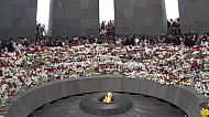 Genocide memorial, Eternal Fire, April 24, Yerevan 2012