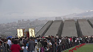 People in Tsitsernakaberd, Memorial Genocide, April 24, Yerevan 2012