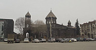 Gyumri, Armenia, old town, Cathedral of the Holy Mother of God or Our Lady of Seven Wounds