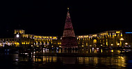 Christmas tree, Republic square, Yerevan, Armenia