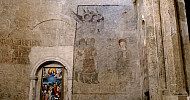 Fresco, Mural, Dadivank Monastery, Khutavank, Artsakh, Armenia 