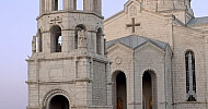 Ghazanchetsots Holy Savior Cathedral, Armenian Apostolic Church, Shushi, Artsakh, Armenia