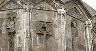 Bass- Relief Church,  Church Dome, Gandzasar, Artsakh, Armenia