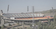 Hrazdan Stadium, empty tribune, Yerevan