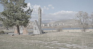 Hrazdan, Aghbyurak, Monument to the fallen in World War II