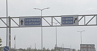 Road, signboards( H-8 Artashat, M-2 Meghri)