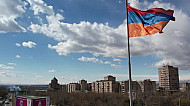 Armenian flag , slow shooting  Եռագույնը 
