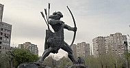 Statue of Haik Nahapet in Yerevan, Armenia