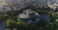 Circular motion around the opera, Yerevan, Freedom Square, Opera, Armenia