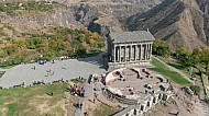 Garni pagan temple m. i. a. II Century Castle Complex, Mountains, Autumn, Kotayk Province, Armenia