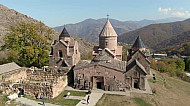 Goshavank Monastery Complex 12th-13th Century, church, Gosh, Tavush region, trees, autumn, Armenia