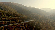 Tavush Province, forest, trees, road traffic, autumn, Dilijan,  Armenia