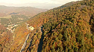 Tavush Province, forest, trees, road traffic, autumn, Dilijan, Armenia