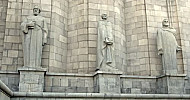 Statues, Frik, Gosh, Khorenatsi, Matenadaran, Yerevan, Armenia